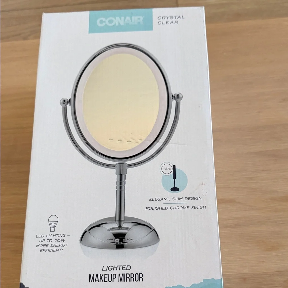 Conair Crystal Clear LED Vanity Mirror in Polished Chrome